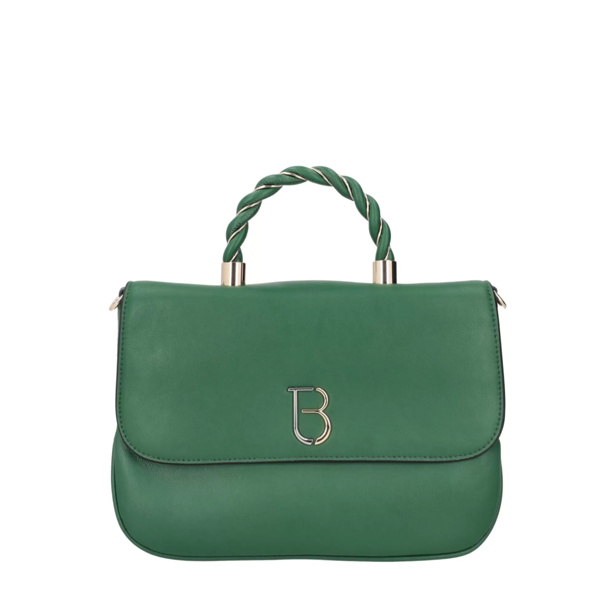 Borse A Mano*Tosca Blu Borsa A Mano "Apple Pie" In 100% Pelle Verde