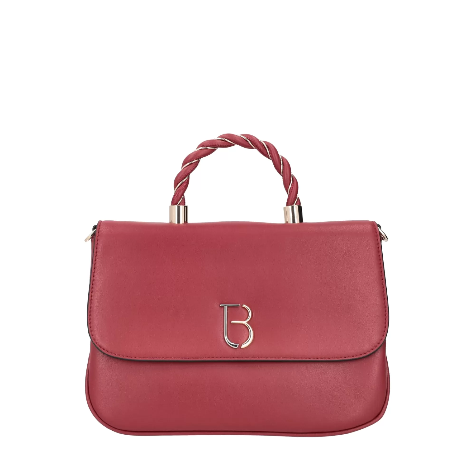 Borse A Mano*Tosca Blu Borsa A Mano "Apple Pie" Scuro In 100% Pelle Rosso