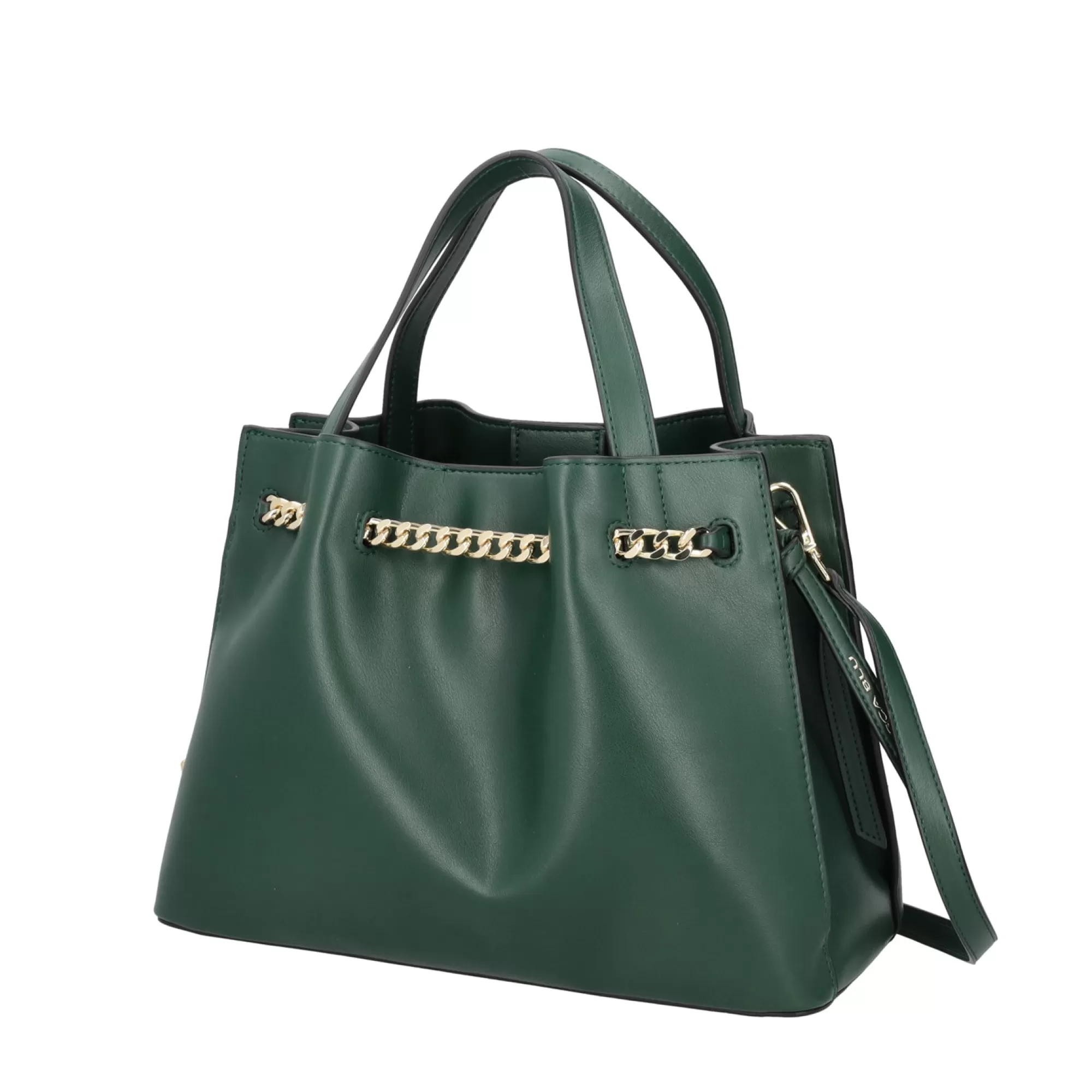 Borse A Mano*Tosca Blu Borsa A Mano Grande "Amaretto" Scuro Verde