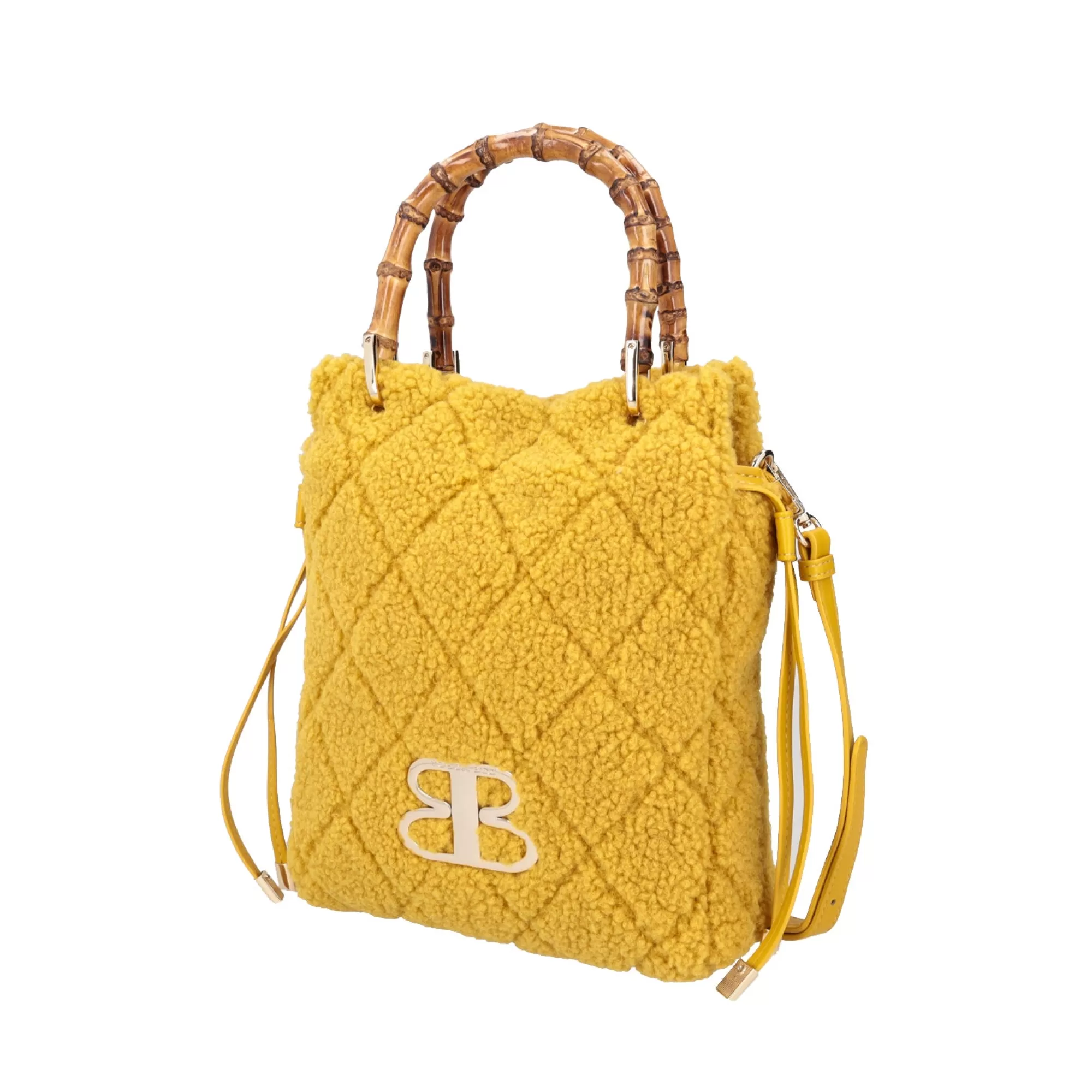 Borse A Mano*Tosca Blu Borsa A Mano Media "Cannella" Color Ocra Giallo