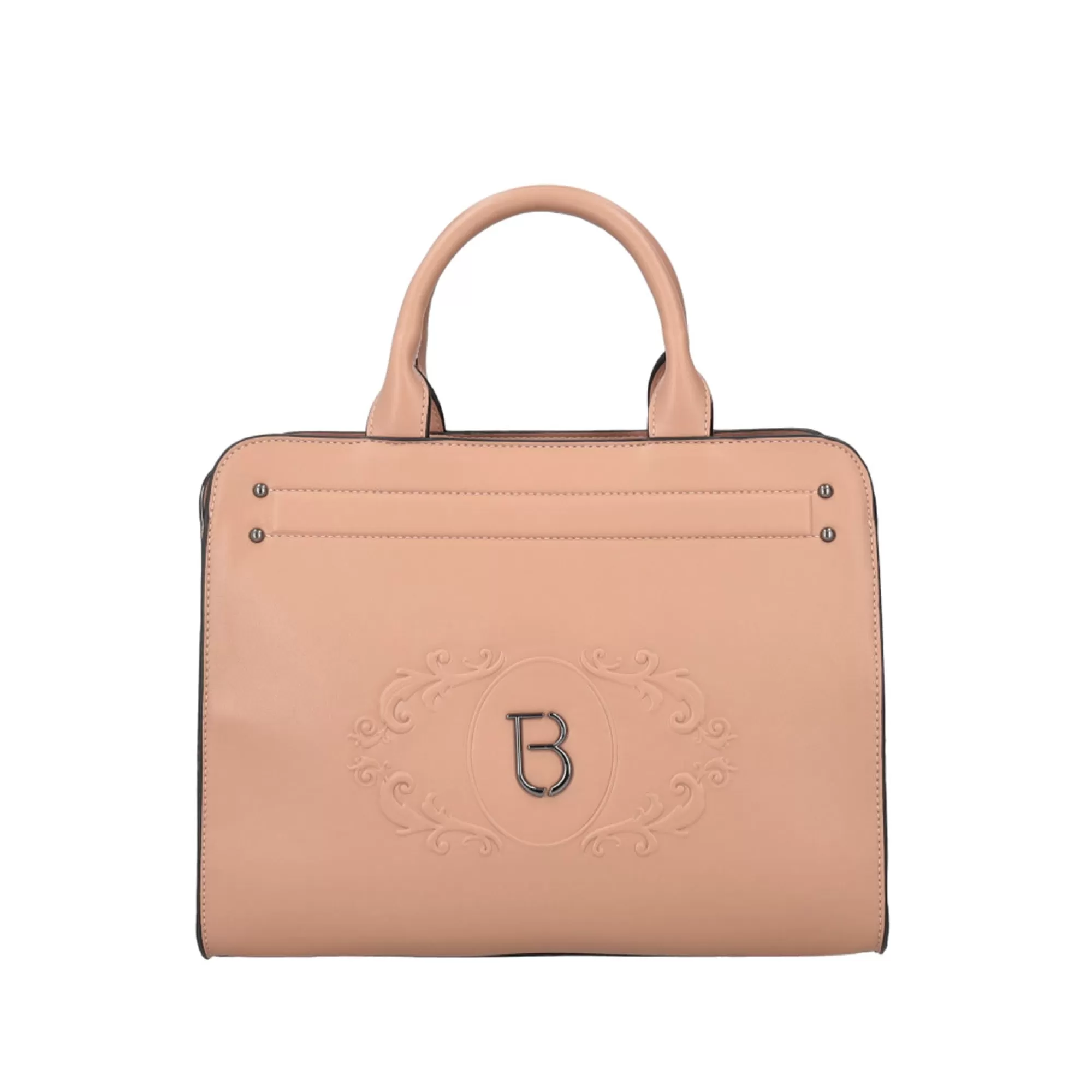 Borse A Mano*Tosca Blu Borsa A Mano "Tb Logo Flowers" Beige Naturale