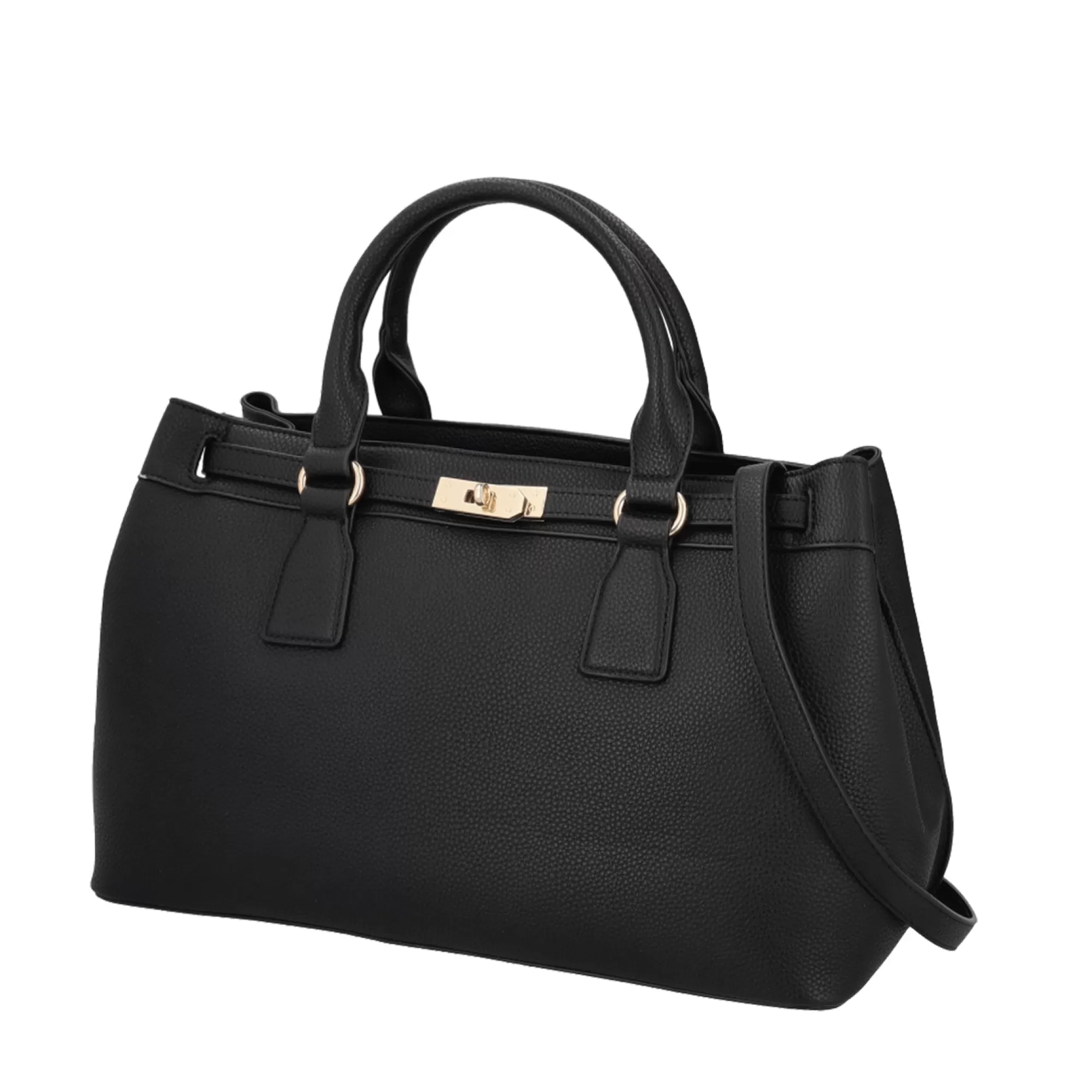 Borse A Mano*Tosca Blu Borsa Grande A Mano "Cappuccino" Nera Nero