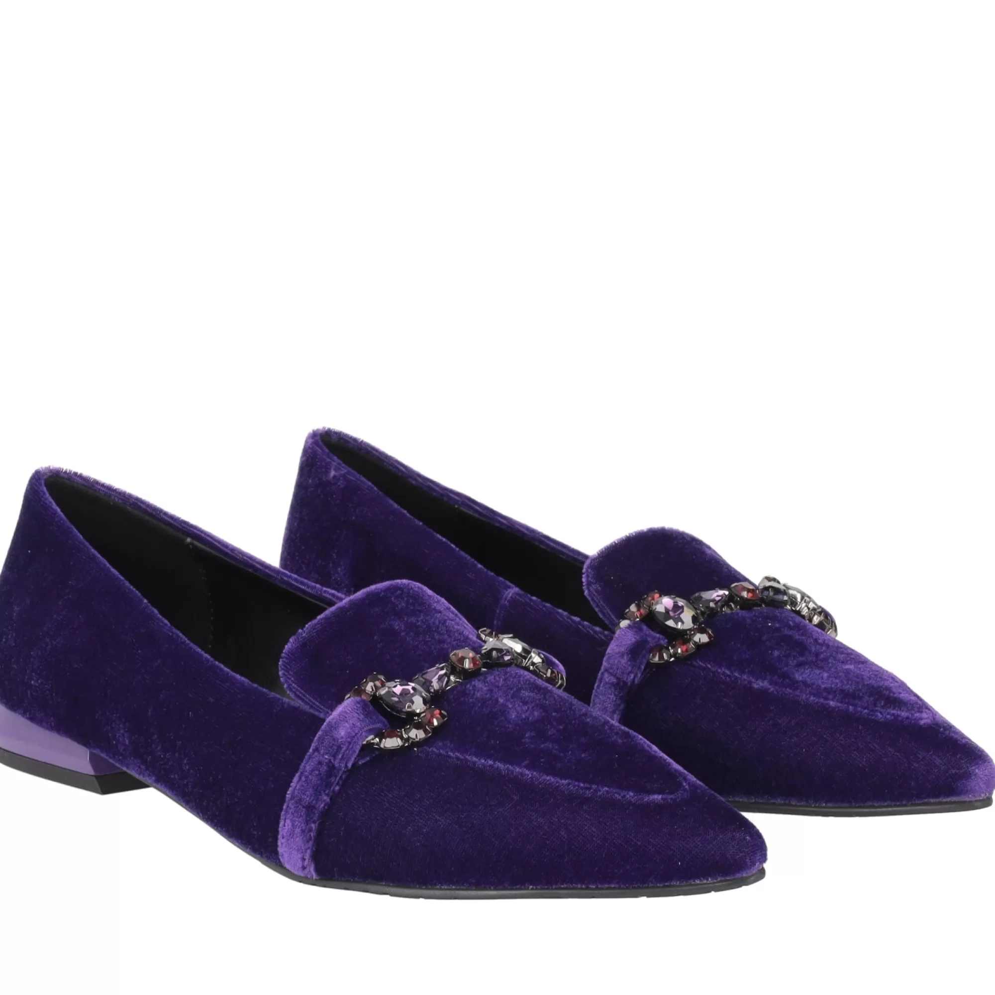 Mocassini*Tosca Blu Mocassino "Cameron" In Velluto Viola