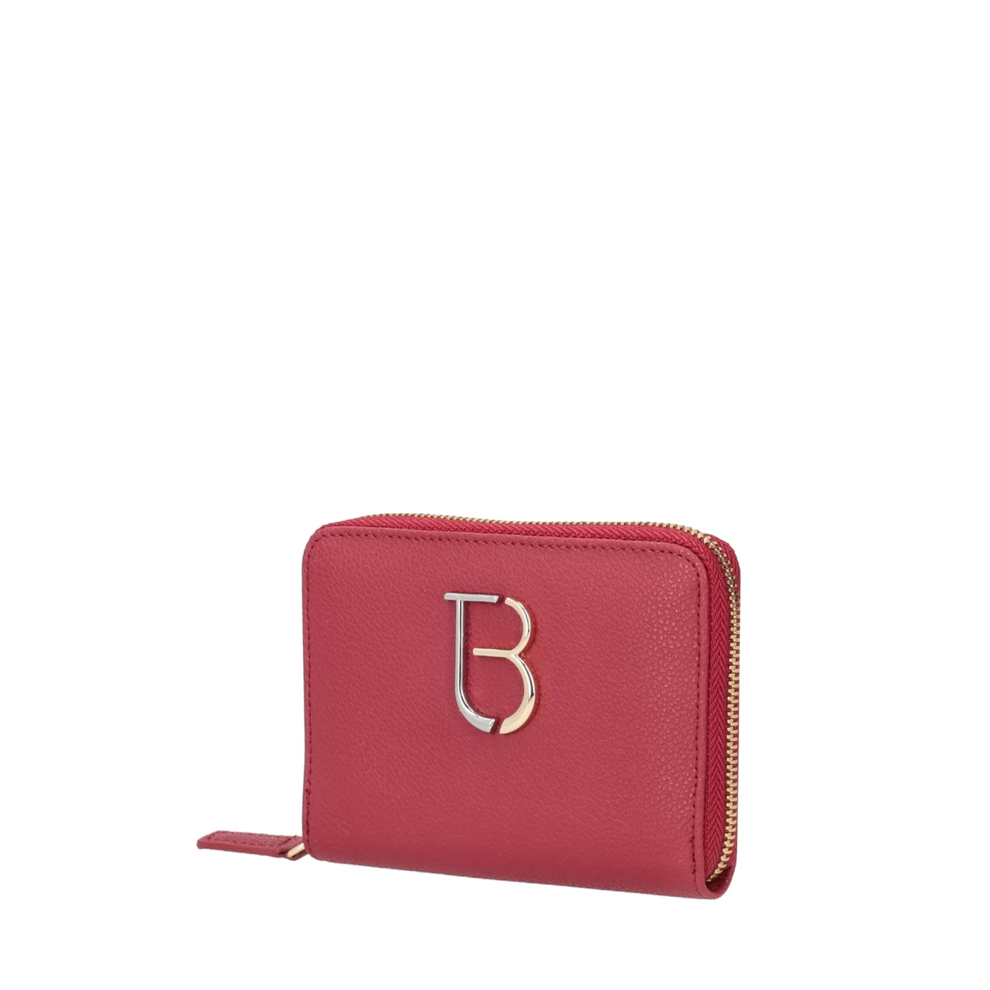 Portafogli E Portachiavi*Tosca Blu Portafoglio Medio "Tb Logo Wallets" Con Logo Metallico Rosso