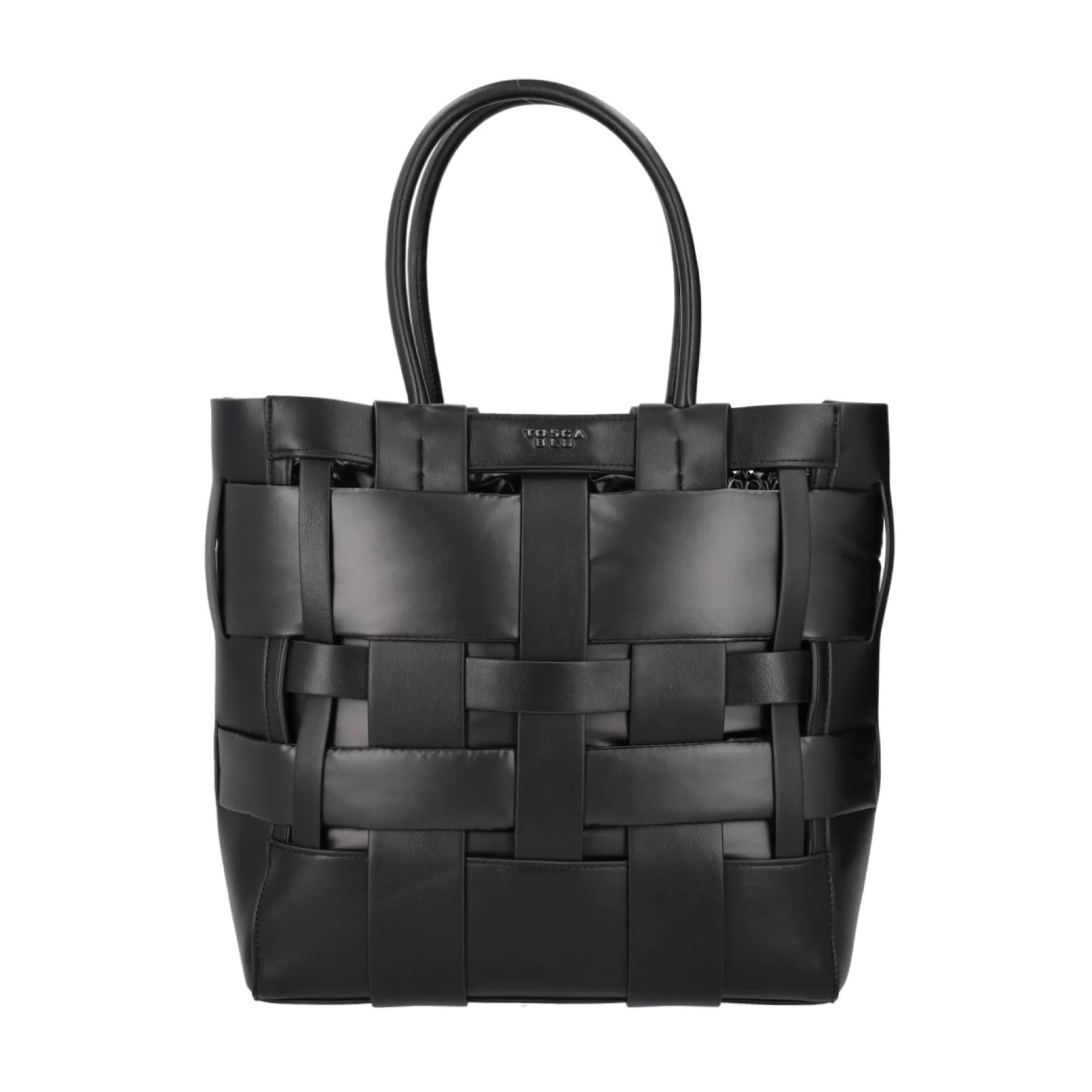 Shopping Bag*Tosca Blu Shopping Bag "Pan Di Spagna" Nera Nero