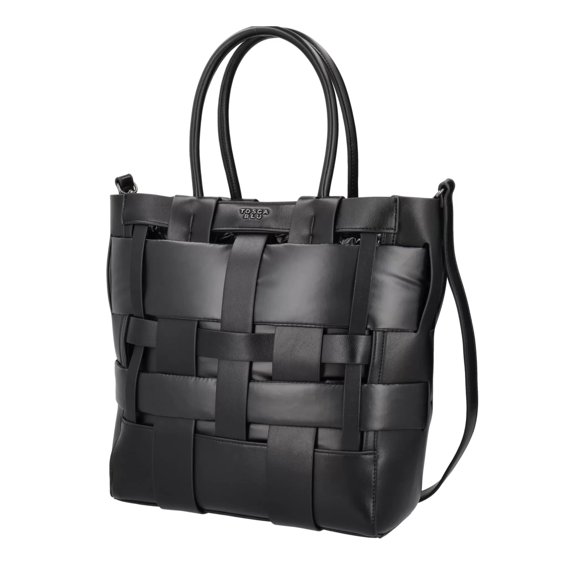 Shopping Bag*Tosca Blu Shopping Bag "Pan Di Spagna" Nera Nero