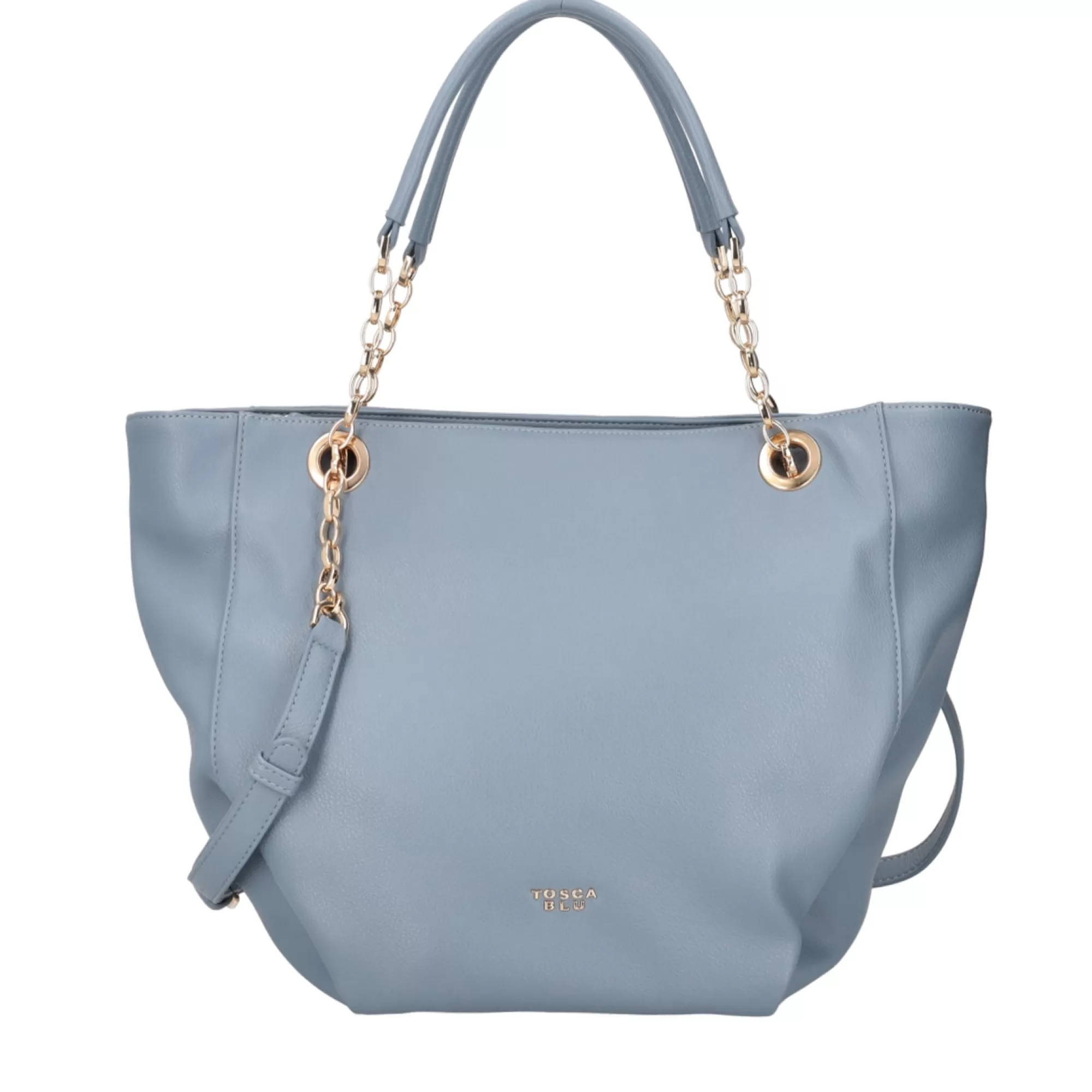 Shopping Bag*Tosca Blu Shopping Bag "Tartufo" Azzurra Con Tracolla Azzurro