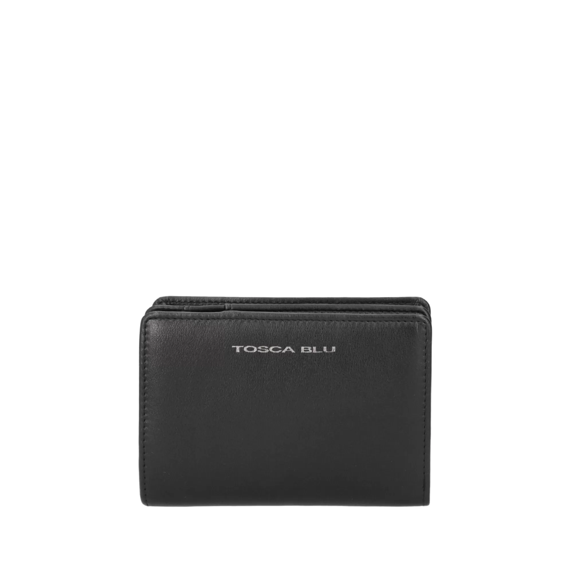 Portafogli E Portachiavi*Tosca Blu Sofisticato Portafoglio "Basic Wallets" In Pelle Nero