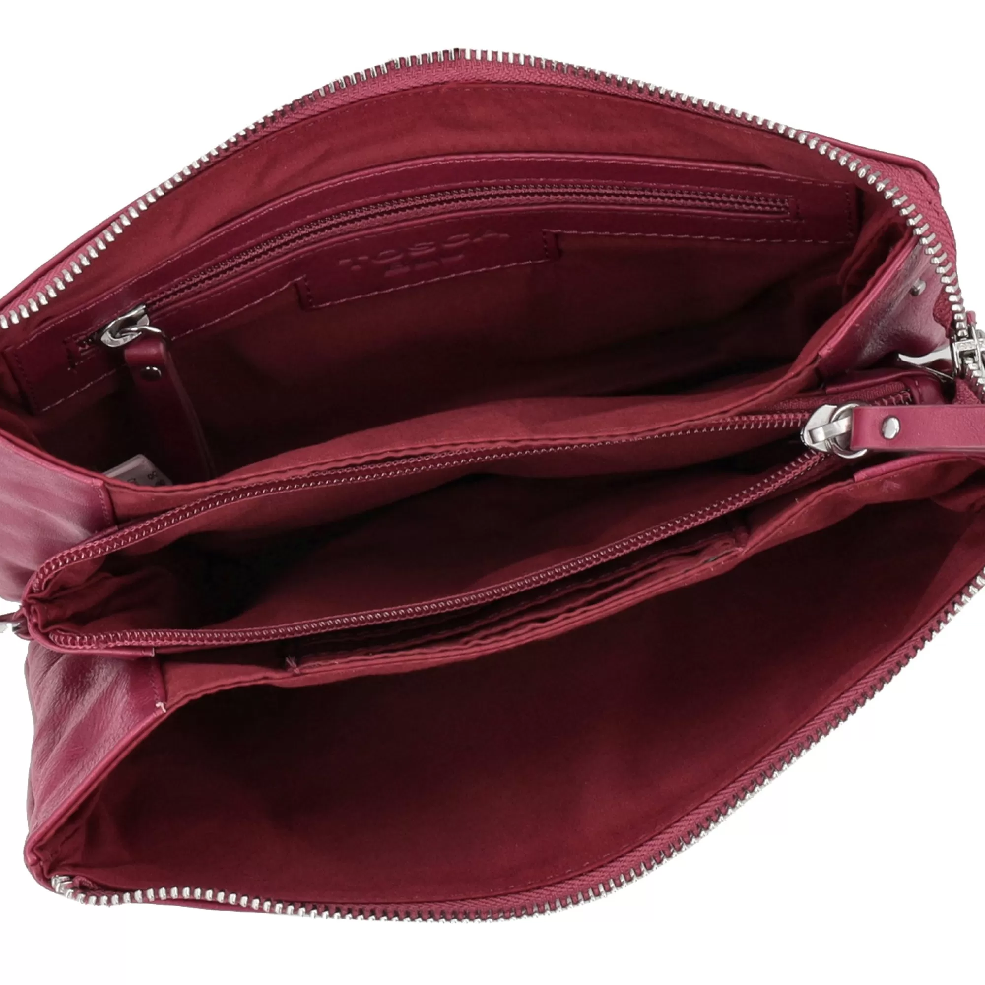 Borse A Tracolla*Tosca Blu Tracolla Multitasche "Basic Wallets" Color Prugna Viola